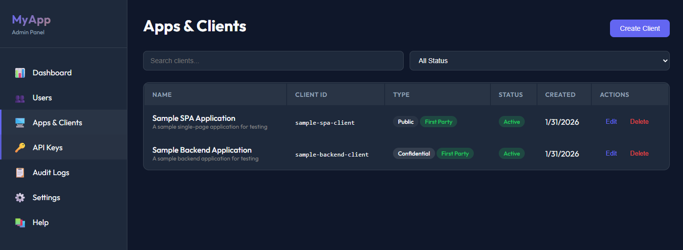IDPFlare Dashboard Screenshot 6