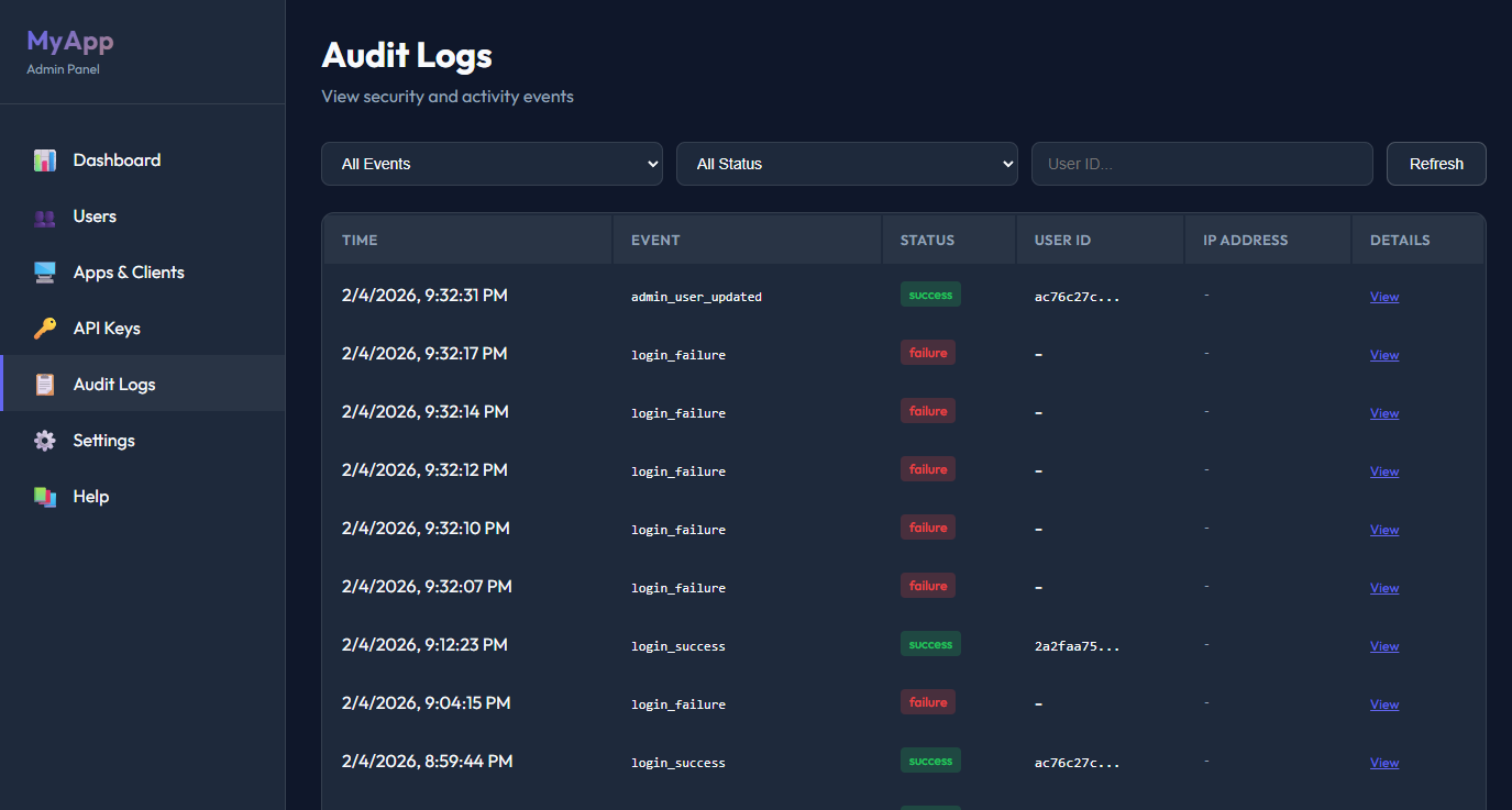 IDPFlare Dashboard Screenshot 7